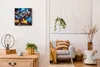 Coloray Uhr auf Leinwand 30x30 cm Wand Uhr Dekoration Produktbild-Vorschau 3