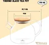 Wilmax Teekanne 950 ml mit Federfilter und Bambusdeckel Produktbild-Vorschau 5