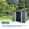 osoltus Metall Gerätehaus Pultdach Geräteschuppen  238 cm x Produktbild-Vorschau 5