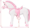 A plush unicorn toy standing on a white background with measurement lines. Náhled obrázku produktu