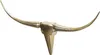 FineBuy Deko Geweih Bull M FB37859 Gold 100 cm Aluminium Produktbild-Vorschau 3