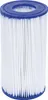 A white pleated filter for a pool pump. Produktbild-Vorschau