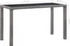 vidaXL Zahradní stůl antracit 123x60x74 cm poly ratan Náhled obrázku produktu 4