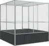 vidaXL Volière argentée 211x207x212 cm acier Voir les images du produit 4