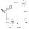 Haas IKEA® Spülen-Ablaufadapter 11/2" mit Raumsparsiphon Produktbild-Vorschau 2