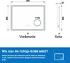 LED Badspiegel mit Steckdose 80x60cm Beschlagfrei 3 Produktbild-Vorschau 8