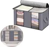 Grand meuble de rangement pour literie et vêtements, gris, Voir les images du produit 20