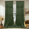 2er Set Samtvorhang Kräuselband 132x213cm Prägemuster Produktbild-Vorschau 2