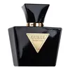 A black perfume bottle with a gold triangular label. Podgląd zdjęcia produktu