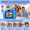 Kinderkamera Einhorn Blau – 20 MP, 1080P HD-Video, 32 GB Produktbild-Vorschau 6