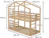 Łóżko piętrowe Vitalispa Maja Naturalne drewno 90x200 cm, Podgląd zdjęcia produktu 7