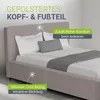 Juskys Polsterbett Salerno 140 x 200 cm, Cord Design & Produktbild-Vorschau 5