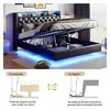 INONEFT Boxspringbett Polsterbett 160x200cm mit LED und Produktbild-Vorschau 5