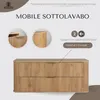 RODAN | Mobile da bagno - 120 CM - Marrone opaco - MDF - 2 Anteprima dell’immagine prodotto 2