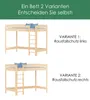 Hochbett 140x70 Kinderbett mit Rausfallschutz & Lattenrost Produktbild-Vorschau 4