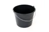 A black bucket with a silver handle is shown against a white background. Anteprima dell’immagine prodotto