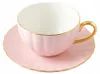 Porcelain Pink Cup 220ml Gold Edge Elegance Kaffee für sie Produktbild-Vorschau 1
