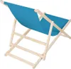 Strandstuhl klappbar Holz Hellblau verstellbar mit Produktbild-Vorschau 2