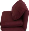 A burgundy sofa bed is shown from a side angle against a white background. Podgląd zdjęcia produktu