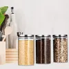 Relaxdays Vorratsglas 3er Set, je 1 L, luftdicht, Edelstahl Produktbild-Vorschau 3