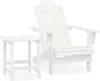 vidaXL Zahradní židle Adirondack se stolem z masivního Náhled obrázku produktu 8