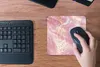 Podložka pod myš - Mramor - - Třpytky - Růžová - 20x20cm - Náhled obrázku produktu 3