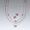 PANDORA Damen Ohrstecker Herbarium rosa Blume, Produktbild-Vorschau 3