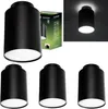 LUMILED 4er Set Aufbauspot GU10 Fassung Schwarz Feste Produktbild-Vorschau 1