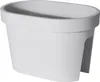 Balkon Geländer Blumentopf oval - grau / 40 cm - Geländer Produktbild-Vorschau 1