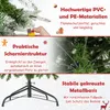 COSTWAY Sztuczna choinka 225cm, ołówkowa choinka ze Podgląd zdjęcia produktu 6