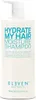 A white bottle of Eleven Australia Hydrate My Hair Moisture Shampoo with a pump dispenser. Produktbild-Vorschau
