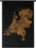 MuchoWow® Wandteppich Wandbehang Karte der Niederlande - Produktbild-Vorschau 1