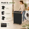 Pfandflaschensammler 160L mit 2 Fächern, Deckel, Rollen, 2 Produktbild-Vorschau 4