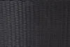 A close-up view of a dark grey woven rattan texture. Produktbild-Vorschau