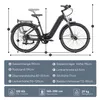 E-Bike Cityrad Marathon E-Fahrrad 810WH Pedelec, 36V 22,5AH Produktbild-Vorschau 10