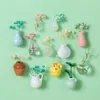 Mini-Keramikvase, Kühlschrankmagnet, für Zuhause, Büro, Produktbild-Vorschau 9