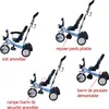 SPIELWERK® Tricycle 4en1 avec barre de poussée bleu 10 à 36 Voir les images du produit 5