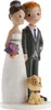 Hochzeitstorten-Figur mit Hund 16cm Produktbild-Vorschau 1