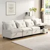 Merax Modulares 4-Sitzer Sofa mit Stauraum, Chenille Produktbild-Vorschau 5