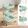 Sekey Rollwagen 35 cm breit Badezimmerregal mit 3 Ebenen Produktbild-Vorschau 5