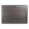 A dark gray storage box with a wood-grain texture is shown against a white background. Podgląd zdjęcia produktu