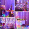 3x1M 100LEDs LED wróżki kurtyny kolorowe z 8 trybów i timer Podgląd zdjęcia produktu 6