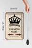 Blechschild Spruch 20x30cm Princess parking only Krone Produktbild-Vorschau 6