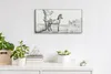 Wandbild Leinwand Bilder mit Uhr 60x30 Zeichnen von Tiere Produktbild-Vorschau 3