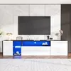 Merax TV-Lowboard 180x40x45cm, armoire TV LED haute Voir les images du produit 4