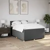 Boxspringbett mit Matratze Dunkelgrau 140x190 cm Stoff Produktbild-Vorschau 3