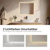 EMKE Specchio da bagno con illuminazione Specchio da parete Anteprima dell’immagine prodotto 3
