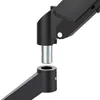 A close-up view of a black monitor mount arm with a silver connecting piece, against a white background. Anteprima dell’immagine prodotto