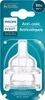The image shows the packaging of Philips Avent anti-colic baby bottle nipples. Voir les images du produit