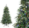 A decorated artificial Christmas tree with colorful lights. Produktbild-Vorschau